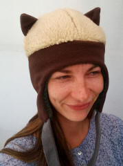 The Mouse Works recycled fleece winter hats handmade in the USA